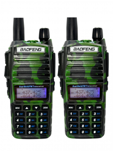 Комплект раций BAOFENG UV-82 2 штуки, TYPE-C, 8 Ватт (3 режима мощности), с гарнитурами, цвет зеленый Комплект раций BAOFENG UV-82 2 штуки, TYPE-C, 8 Ватт (3 режима мощности), с гарнитурами, цвет зеленый