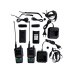 Комплект раций BAOFENG UV-9R PRO TYPE-C, 2 штуки, 8 Ватт, влагозащита IP-67, с гарнитурами в Казани